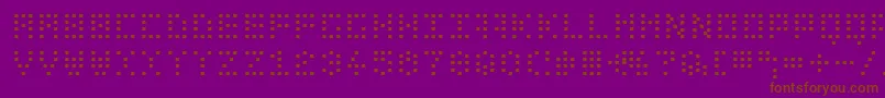 Bitdotted Font – Brown Fonts on Purple Background