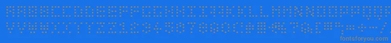 Подробнее о шрифте Bitdotted Шрифт Bitdotted – серые шрифты на синем фоне