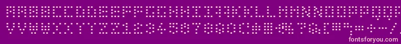 Bitdotted Font – Pink Fonts on Purple Background