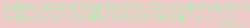 Lhyrma Font – Green Fonts on Pink Background