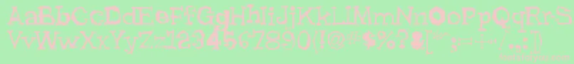 Lhyrma Font – Pink Fonts on Green Background