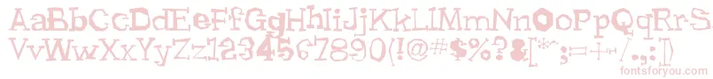 Lhyrma Font – Pink Fonts on White Background