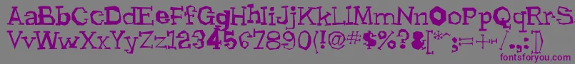 Lhyrma Font – Purple Fonts on Gray Background