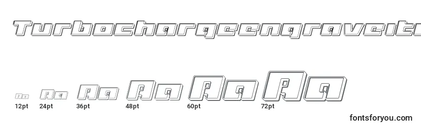 Turbochargeengraveital Font Sizes