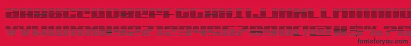 Шрифт Michigangrad – чёрные шрифты на красном фоне