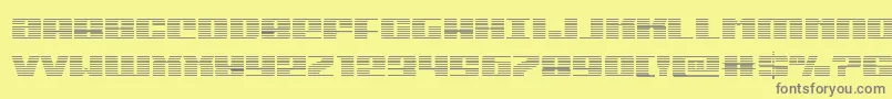 Michigangrad Font – Gray Fonts on Yellow Background