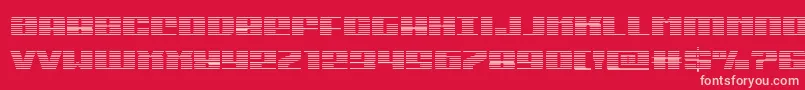 Michigangrad Font – Pink Fonts on Red Background