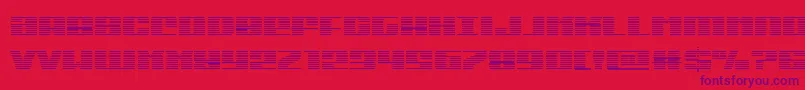 Michigangrad Font – Purple Fonts on Red Background
