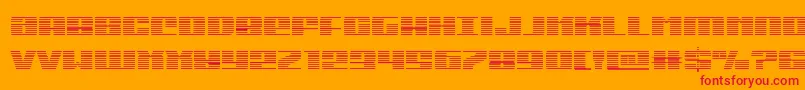 Michigangrad-fontti – punaiset fontit oranssilla taustalla