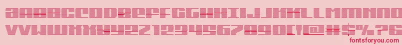 Fonte Michigangrad – fontes vermelhas em um fundo rosa
