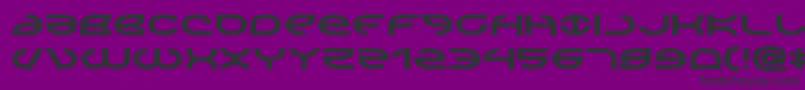 Police Aetherfoxexpand – polices noires sur fond violet