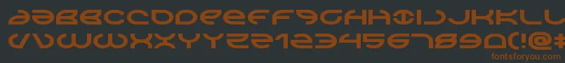 Aetherfoxexpand Font – Brown Fonts on Black Background