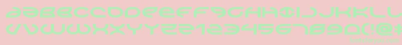 Aetherfoxexpand Font – Green Fonts on Pink Background