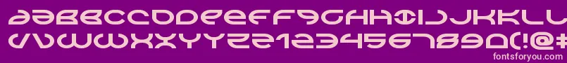 Aetherfoxexpand-fontti – vaaleanpunaiset fontit violetilla taustalla