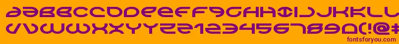 Fonte Aetherfoxexpand – fontes roxas em um fundo laranja