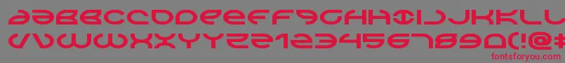 Aetherfoxexpand Font – Red Fonts on Gray Background