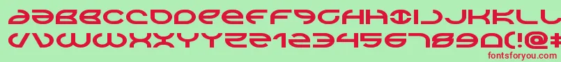 Aetherfoxexpand Font – Red Fonts on Green Background