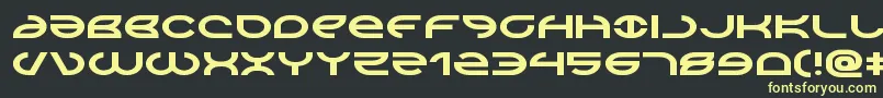 Aetherfoxexpand Font – Yellow Fonts on Black Background