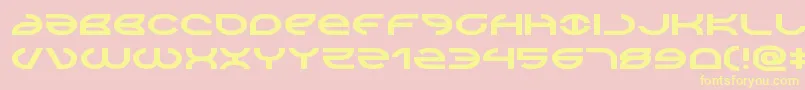 Aetherfoxexpand Font – Yellow Fonts on Pink Background