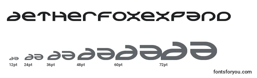 Aetherfoxexpand Font Sizes