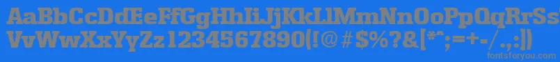 More about EnschedeExtrabold Font EnschedeExtrabold Font – Gray Fonts on Blue Background