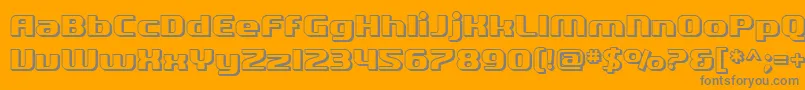 SfQuartziteShaded Font – Gray Fonts on Orange Background