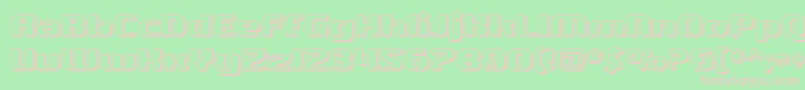 SfQuartziteShaded Font – Pink Fonts on Green Background