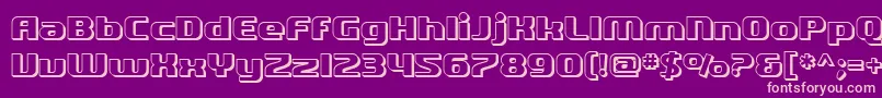 SfQuartziteShaded Font – Pink Fonts on Purple Background