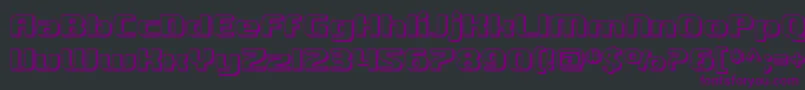 Шрифт SfQuartziteShaded – фиолетовые шрифты на чёрном фоне