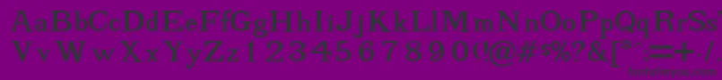 AdhesionRegularDb Font – Black Fonts on Purple Background