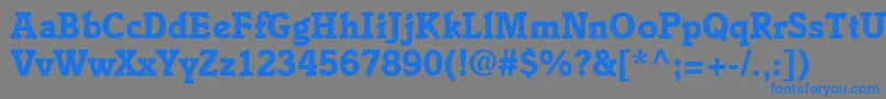 IstriamodernblackRegularDb Font – Blue Fonts on Gray Background