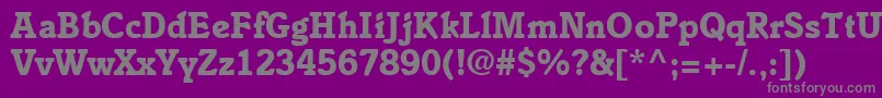 IstriamodernblackRegularDb Font – Gray Fonts on Purple Background