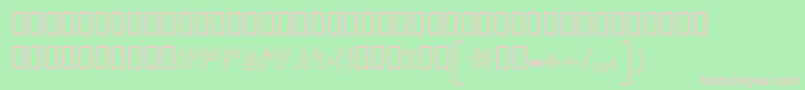 BKamranOutline Font – Pink Fonts on Green Background