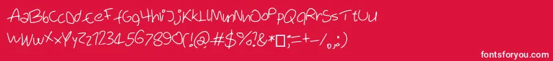 SixteenSecodns Font – White Fonts on Red Background