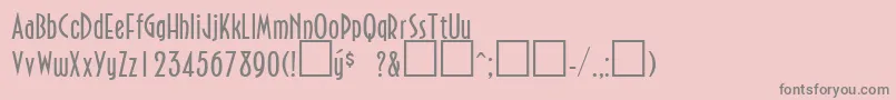 NorthfieldsRegularDb Font – Gray Fonts on Pink Background