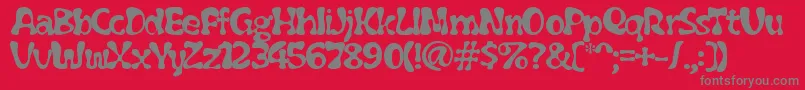 fuente Flubber ffy – Fuentes Grises Sobre Fondo Rojo