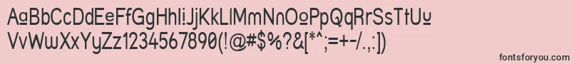 Struprn Font – Black Fonts on Pink Background
