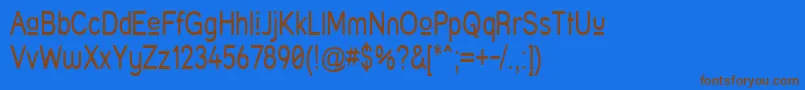 Struprn Font – Brown Fonts on Blue Background