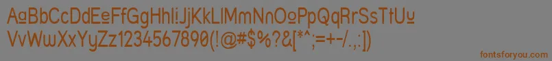 Struprn Font – Brown Fonts on Gray Background