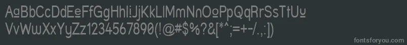 Struprn Font – Gray Fonts on Black Background