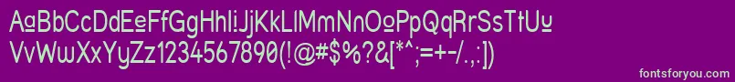 Шрифт Struprn – зелёные шрифты на фиолетовом фоне