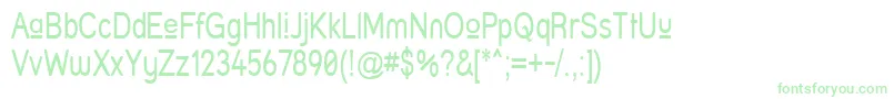 Struprn Font – Green Fonts on White Background