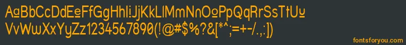 Struprn Font – Orange Fonts on Black Background