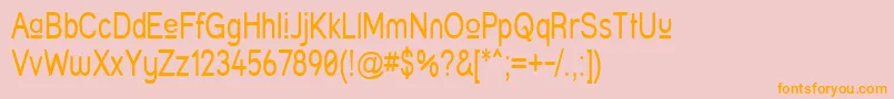 Struprn Font – Orange Fonts on Pink Background