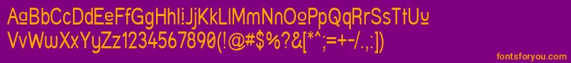 Шрифт Struprn – оранжевые шрифты на фиолетовом фоне