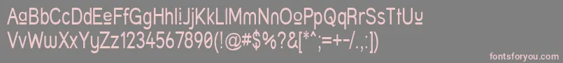 Struprn Font – Pink Fonts on Gray Background