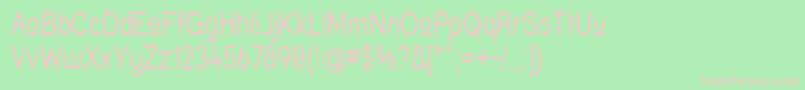 Struprn-fontti – vaaleanpunaiset fontit vihreällä taustalla