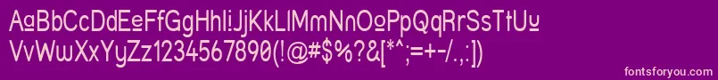 Struprn Font – Pink Fonts on Purple Background