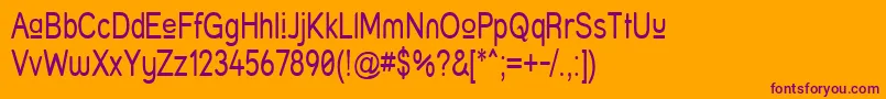 Шрифт Struprn – фиолетовые шрифты на оранжевом фоне