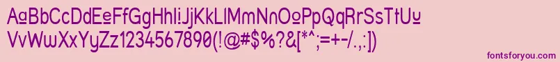 Struprn Font – Purple Fonts on Pink Background